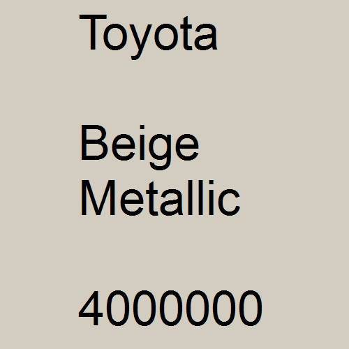 Toyota, Beige Metallic, 4000000.